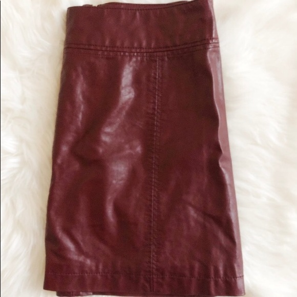 Free People Zip Vegan Leather Mini Skirt - Picture 6 of 10